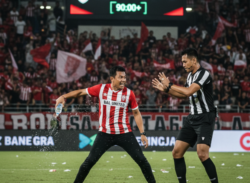 Cugurra Melempar Semprotan Wasit Setelah Kekalahan Bali United
